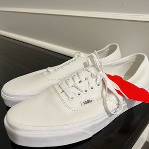 Women’s Vans white sneakers, 8.5